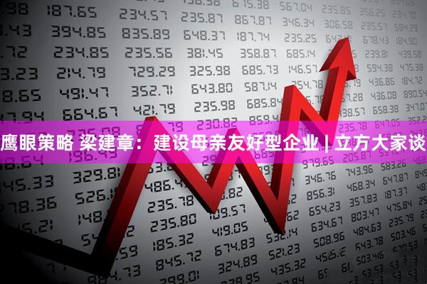 鹰眼策略 梁建章：建设母亲友好型企业 | 立方大家谈