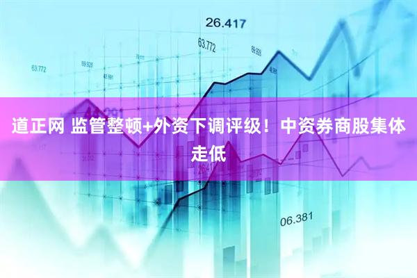 道正网 监管整顿+外资下调评级!中资券商股集体走低